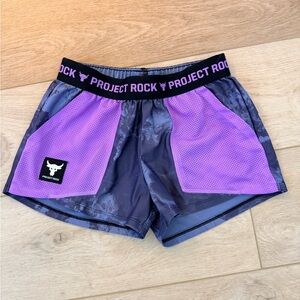 Under Armour Blue and Black Athletic Shorts